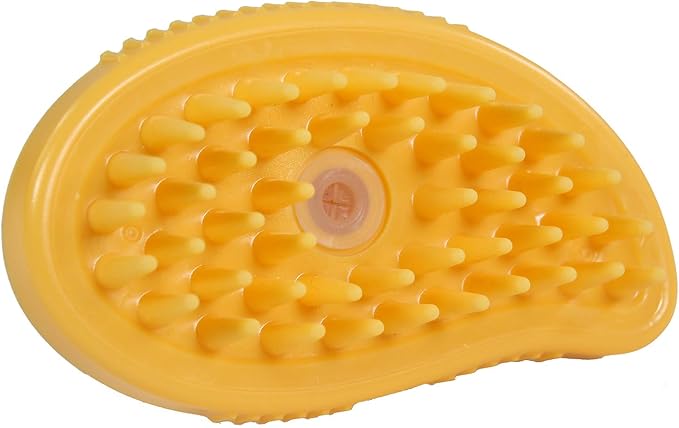 Penn-Plax 2 in 1 Shampoo Dispensing Pet Bath Brush – Soap, Lather, Scrub, and Massage Your Dog or Cat – Safe for All Ages and Breeds
