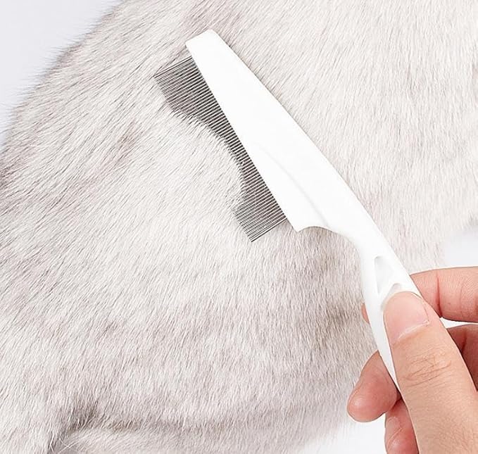 Dog Combs for Grooming, Metal Cat Comb for Removing Tangles and Knots, Professional Grooming Tool