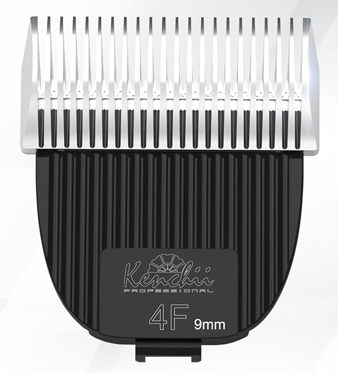 Kenchii Flash Clipper Blade (4F,9mm) Only Compatible with Flash Clipper, Black & White