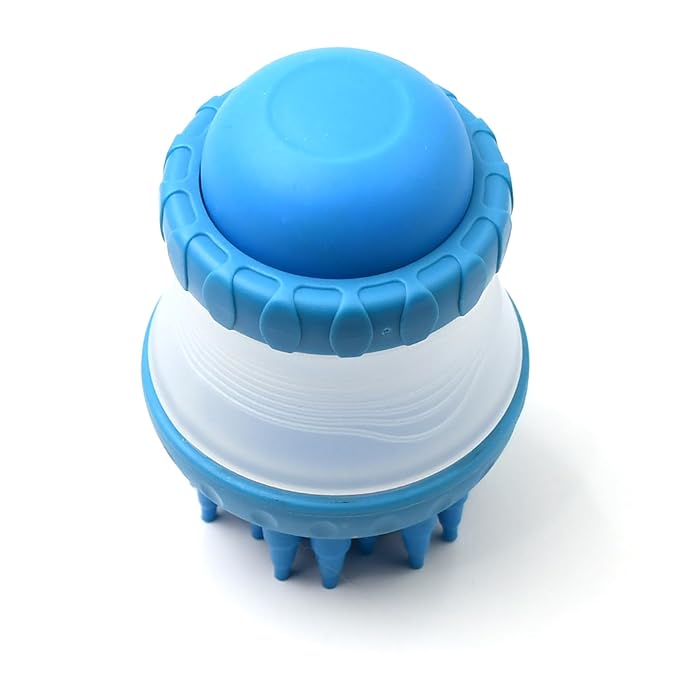 H&H Pets Bath Scrubber with Soap Dispenser - Grooming Massage Brush Kit for Dogs & Cats, Pet Accessories - Silicone Scrubbing Brush
