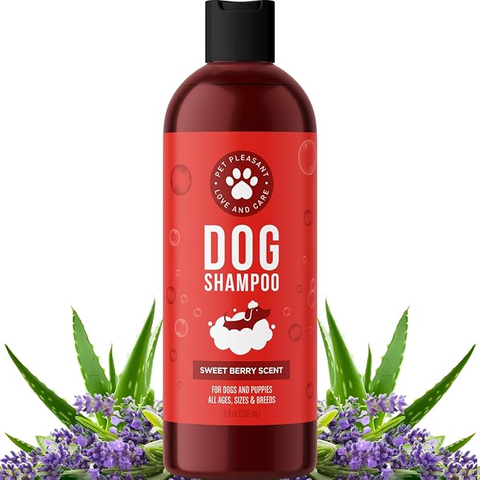 Soothing Oatmeal Shampoo for Dogs - Cleansing and Moisturizing Aloe & Oatmeal Dog Shampoo for Smelly Dogs of All Ages & Breeds - Gentle Sulfate and Paraben Free Dog Wash Made in USA (Sweet Fruity)