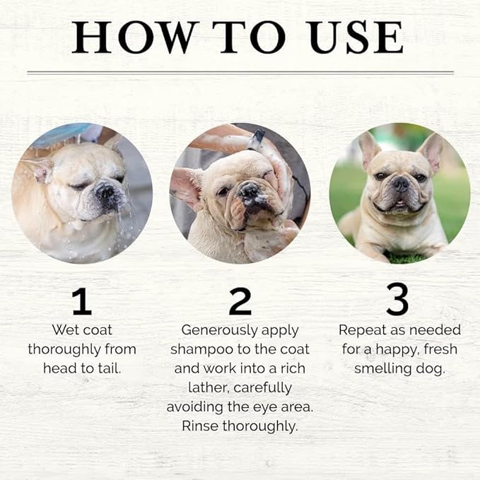 5-in-1 Moisturizing Dog Wash & Grooming Brush Set - Made with Naturally Derived Ingredients to Cleanse, Soothe, Deodorize, and Soften The Skin and Coat