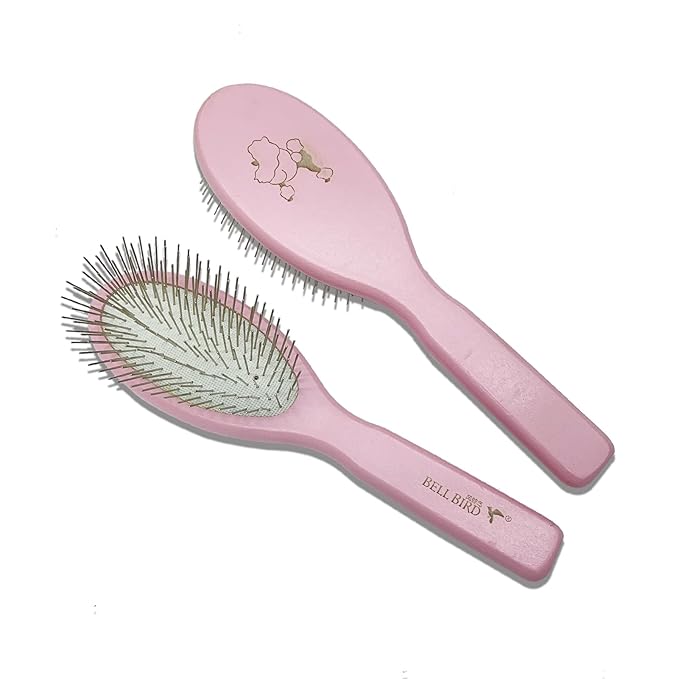 Der Meister Pin Brush, Pets Shedding, Dematting and Grooming tool for Dogs and Cats with All Hair Types, Remove Loose Hair, Fur, Undercoat, Mats, Tangled Hair, Knots (PINK)