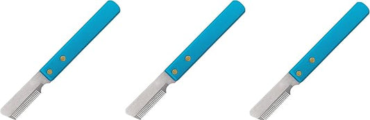 Master Grooming Tools Stripping Knives — Non-Slip Tools for Grooming Dogs - Detailing, 5⅝" Set of 3