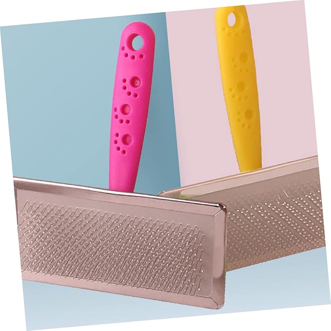 Mipcase 3pcs Pet Comb Hair Tool Tool Cleaning Tool Pet Brush Dog Slicker Brush Self Cleaning Dog Combs for Grooming Stainless Steel Pet Grooming Comb Pet Hair Accessory