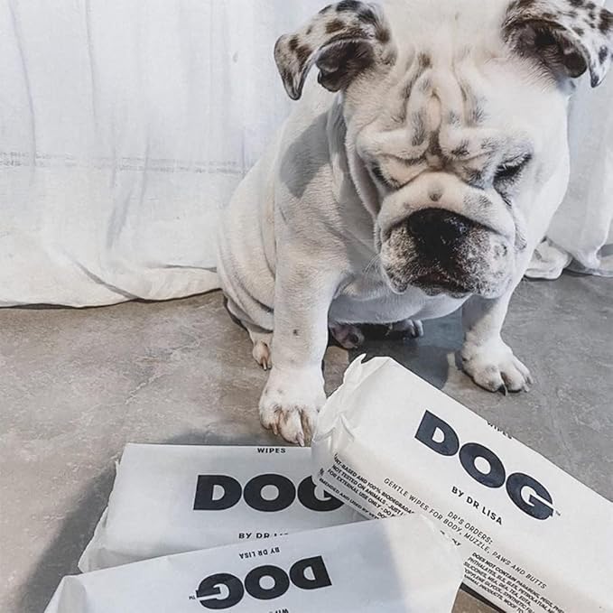 DOG by Dr Lisa - Dog Wipes - Plant-Based, Natural Bathing Wipes for Dogs - Made from 100% Compostable Bamboo - Vet-Created - Vegan, Non-Toxic - 480 Count…