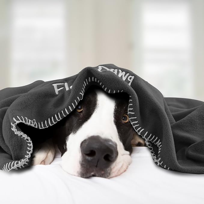 Floppy Dawg Crate Cover. Fits 42 Inch Dog Crates or Smaller. Easy to Put On, Take Off, and Adjust. Doubles as a Comfy Blanket. Slate Gray Lightweight and Breathable Polar Fleece