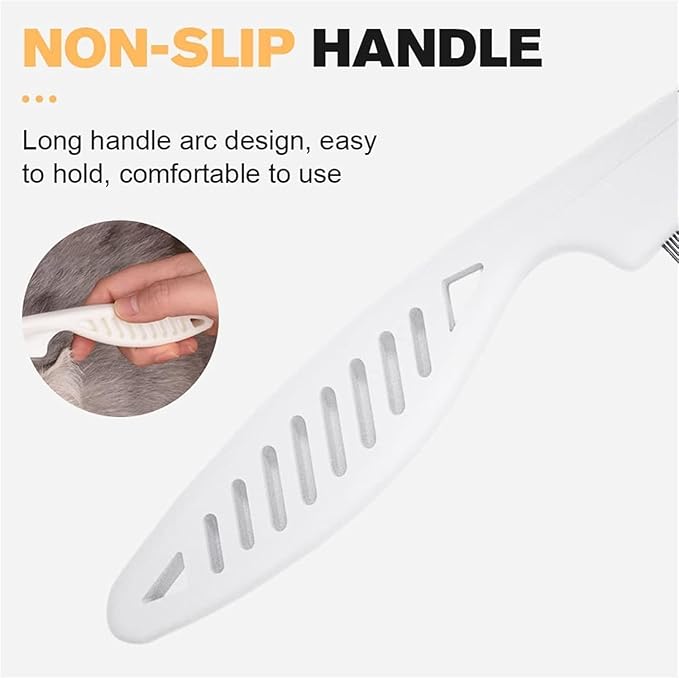 Multifunctional Pet Comb, Tear Stain Removal Comb, Pet Grooming Brush Fine Tooth Stainless Grooming Kit for Small Dogs Puppies