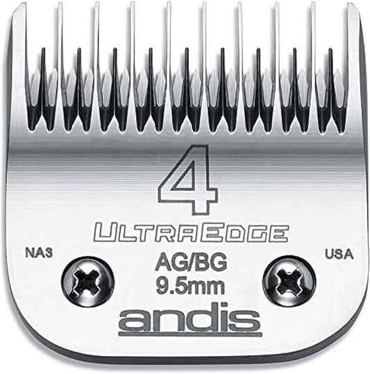 Andis 64090 Carbon-Infused Steel UltraEdge Dog Clipper Blade, Size-4 Skip-Tooth, 3/8-Inch Cut Length