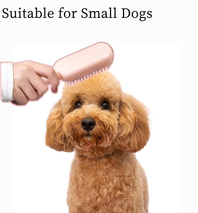 Scalable Grooming Brush for Small Dogs, Puppy Brush ，Soft Dog Brush for Shih Tzus, Yorkies, Maltipoos, Maltese (Ivory White)