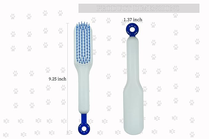 Stretchable Puppy Brush ， Soft Dog Brush - Gentle Grooming Brush for Small Dogs, Perfect for Yorkie, Shih Tzu, Maltipoo ，Dog Hair Remover Brush (White)