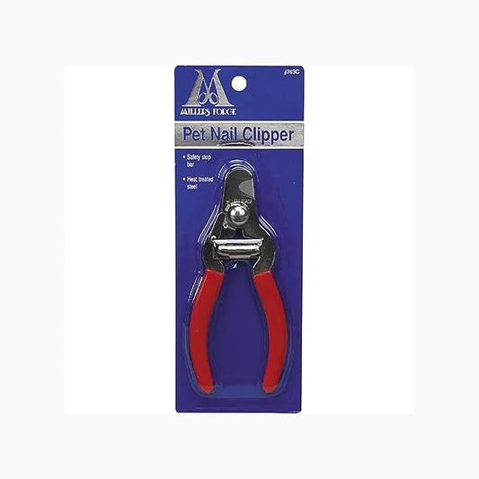 Millers Forge Steel Pet Nail Clipper 743C with Safety Stop Bar Small Medium Dog Updated Edition