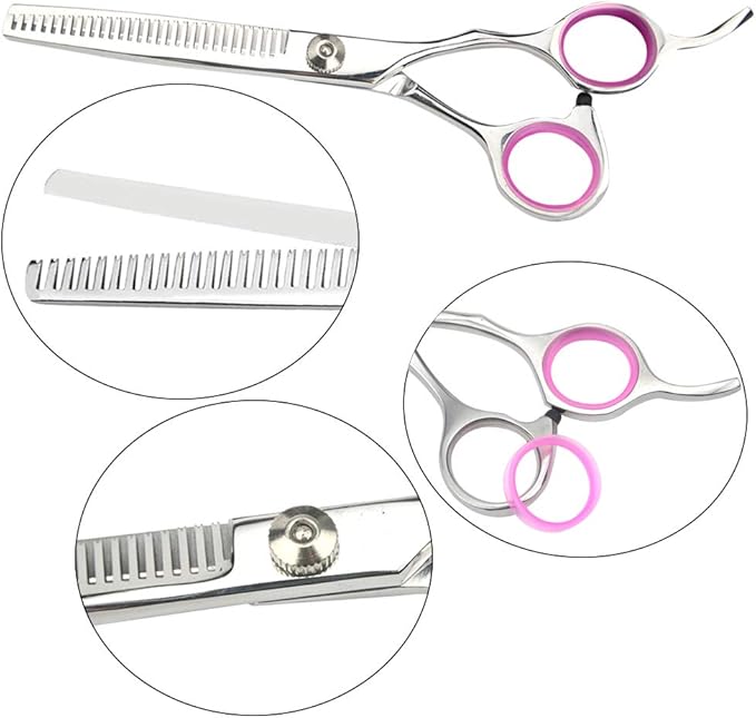 LILYS PET Professional PET DOG Grooming scissors suit,Cutting&Curved&Thinning shears (6.0")