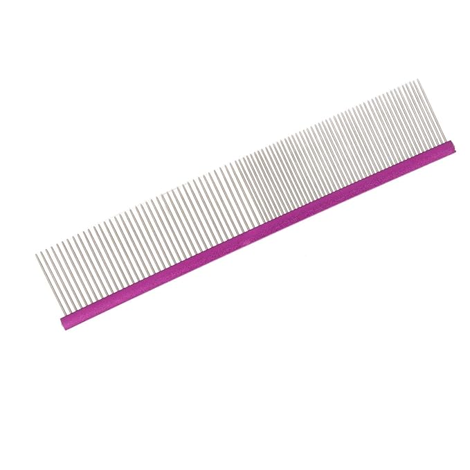 Greyhound Comb For Dogs, Metal Dog Comb Cat Comb For Removing and Knots Dog Combs with Rounded Ends Dog Combs For Grooming Matting Grooming Tool For Long Short Haired Dog