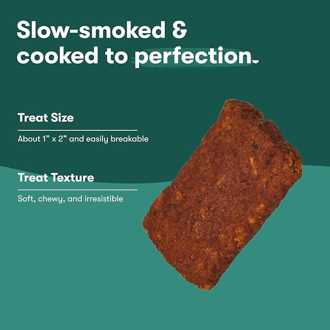 Jinx Tenders Salmon Jerky Dog Treats, All-Natural Ingredients, Soft and Chewy, Low-Calorie, Slow-Smoked Salmon & Pumpkin, No Fillers, 5oz, 6 Pack