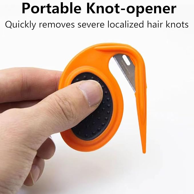 Knotting Comb for Cats and Dogs, Pet Knotting Comb for Medium to Long Hairs Removal, Pet Knotting Comb De Knotting Comb for Dog Pet Hair Removal Tool Cat Dog Grooming Comb Knot Remover,Orange