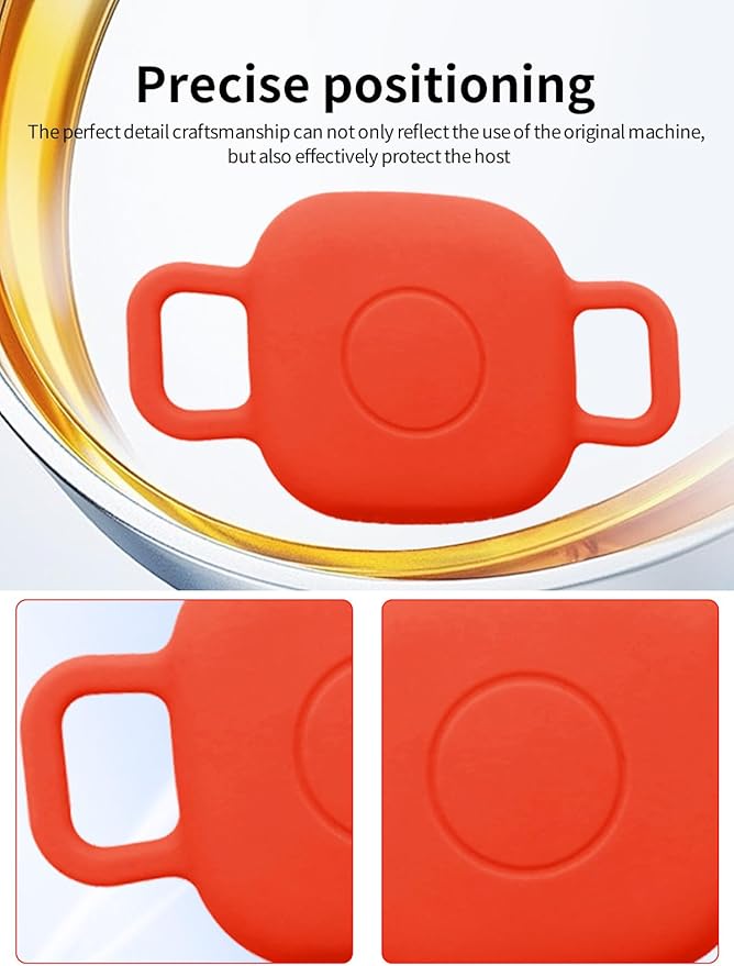 Case for Tile by Life360 Mate (2024) Bluetooth Tracker for Dog, Cat, Pets, Soft Silicone Protective Portable Scratch Shock Resistant，1 Red+1 Blue.