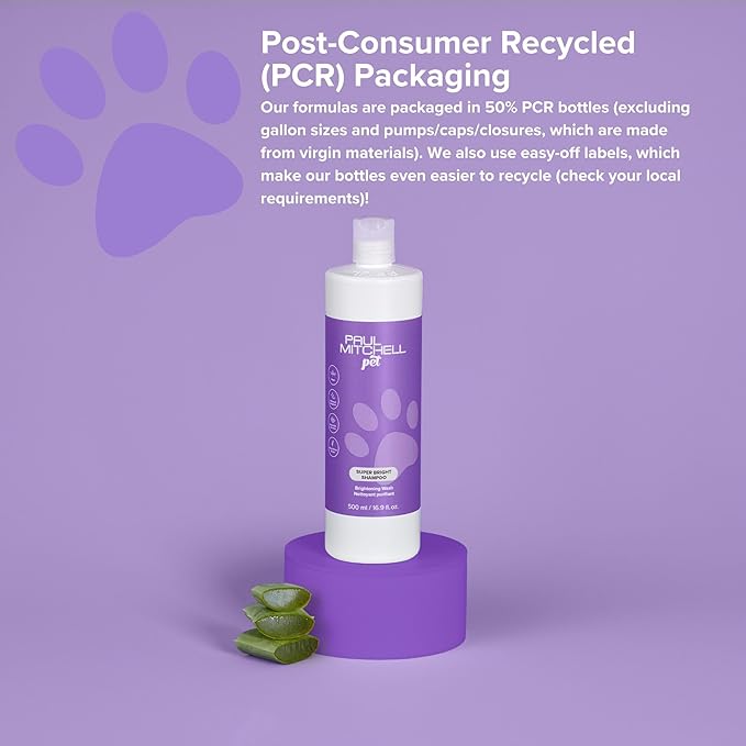 Super Bright Shampoo, Brightening Wash, Whitening Dog Shampoo, 16.9 fl. Oz