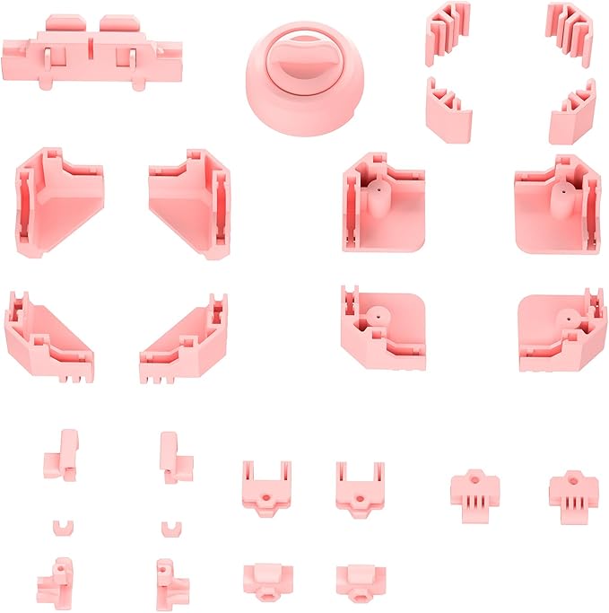 Folding Dog Crate Puppy Kennel Dog Cage Accessories, Pink
