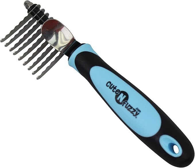 Pet Dematting Comb, Blue