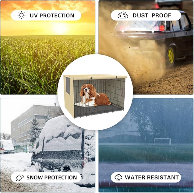 Dog Cage Covers,Crate covers for dog cages,kennel cover,dog crate cover, cover,dog cage cover for winter outside,Warmer & Waterproof crate cover,Dog enclosure covers,for 24 30 36 42 inch