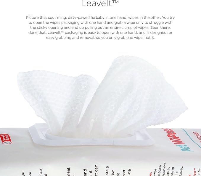 Pet Parents® Pet WiPees™ Cat All Purpose Cat Wipes, Pet Wipes, All Purpose Wipes for Cats & Cat Bath Wipes, Cat Cleaning Wipes (100 Count (Pack of 2), Calming)