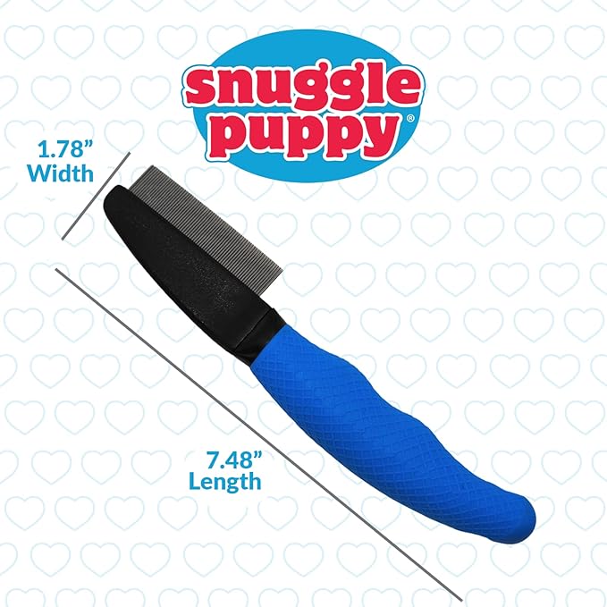 Snuggle Puppy Grooming - Flea Comb for Dogs - Helps Remove Fleas from Pets