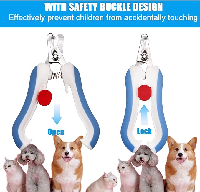 Dog & Cat Pets Nail Clippers Trimmers, Free Nail File and Professional Spare Grinding Head for Dog Electric Claw Nail Grooming Tool (10PCS)