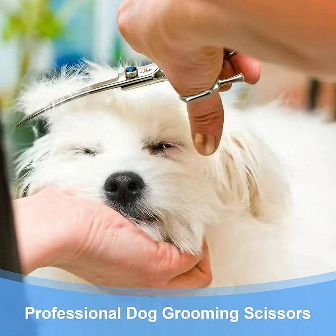 7" Curved Dog Grooming Scissors