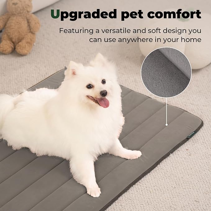 BALANCE Dog Crate Pad, Dog Foam Crate Mat Kennel Pad, Washable Water-Resistant Pet Bed Flat Dog Cage Mat for Large Dogs