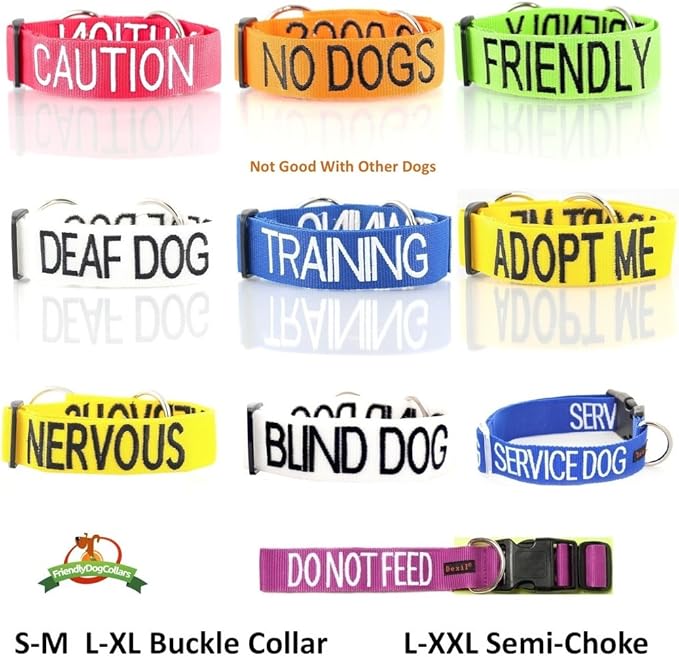 Limited Blind Dog White Color Coded Alert Warning L XL Non-Pull Dog Harness Prevents Accidents by Warning Others of Your Dog in Advance