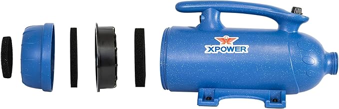 XPOWER B-27 Powerful, Professional Pet Grooming Force Dryer with Dual Motors, Variable Speed Control