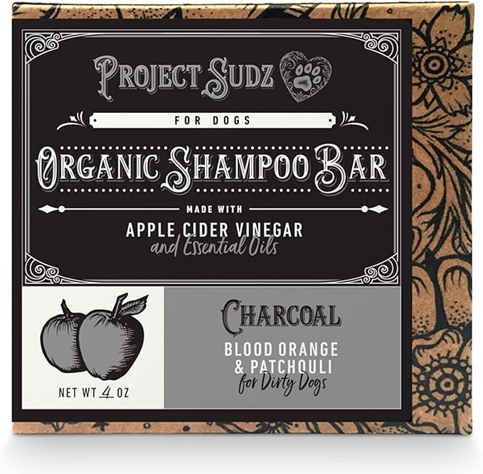 Activated Charcoal Organic Bar Shampoo for Dogs | Odor Eliminating Dog Shampoo Bar (1)