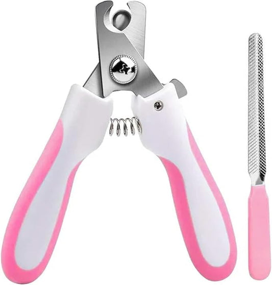 PetNBeyond Professional Nail Clippers and Trimmers for Dogs and Cats with Safety Guard - Heavy Duty Pet Grooming Tools with Nail Files - Razor Sharp Cutter for Small Dogs and Cats - Puppy Toenail Clip