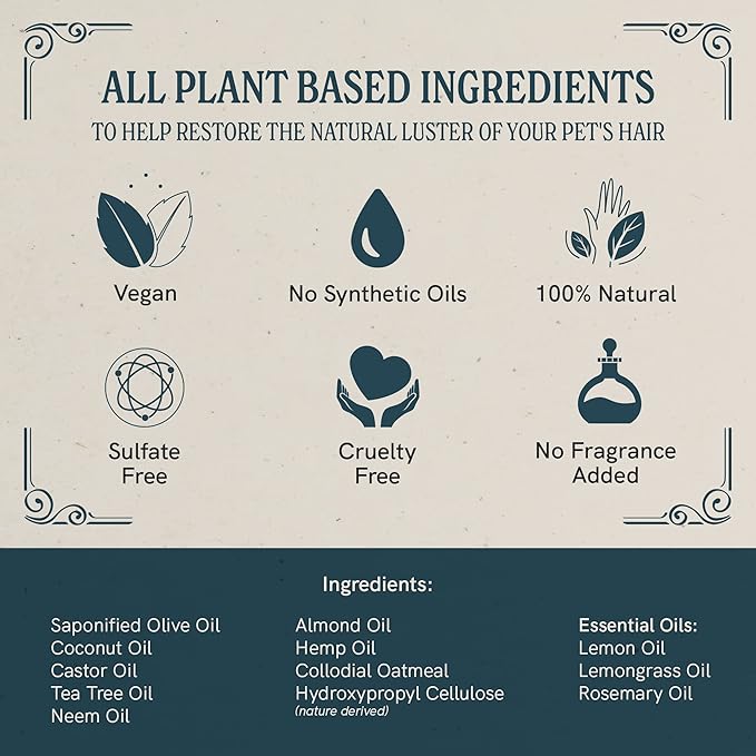 J·R·LIGGETT'S Botanical Horse Solid Bar Shampoo for Sensitive Dry Skin | Antibacterial | Hypoallergenic Biodegradable | 100% Eco-Friendly Natural Ingredients | Detergent-Free | 3.5oz.