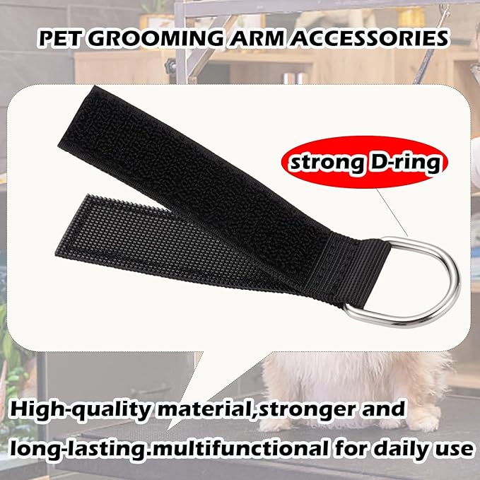 Pet Dog Grooming Arm Accessories Dog Grooming Supplies Dog Bath Extender Pet Dog Grooming Accessories for Grooming Table Grooming Arm (4 PCS)