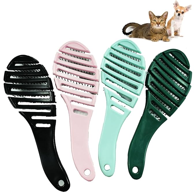 Small Dog Grooming Brush - Perfect for Shih Tzus, Yorkies, and Maltipoos - Ideal Puppy Hair Brushes for Maltese and Small Breeds (Light Green)