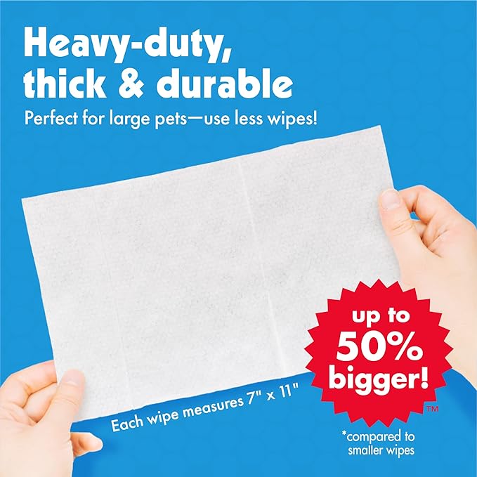 Petkin Big N' Thick Petwipes 100 ct