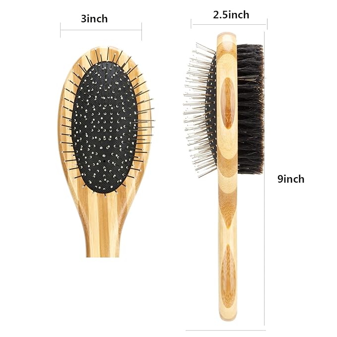 Skin-Friendly Grooming Brush for Shedding - Deshedding Tool for Dogs and Cats with Long Hair, Pet Supplies Accessories