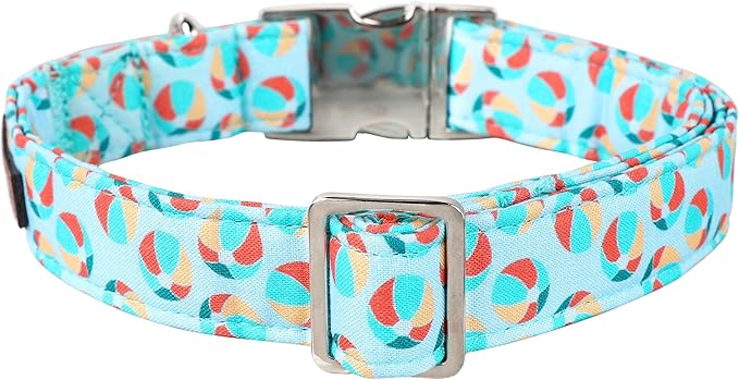 Lionet Paws Boy Dog Collar, Comfortable Adjustable Cute Sea Lion's Ball Collar with Metal Buckle for Male Puppies and Cats Gift,XS, Neck 8-12 inches