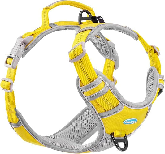 ThinkPet No Pull Harness Breathable Sport Vest with Handle-Dog Harnesses Reflective Adjustable for Medium Large Dogs