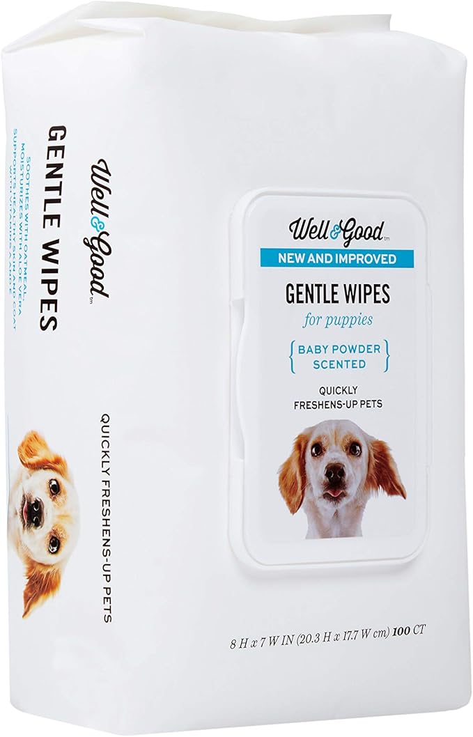 Petco Brand - Well & Good Gentle Puppy Grooming Wipes, Pack of 100, 100 CT
