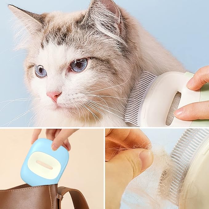 Pet hair removal comb dual-purpose pet hair removal comb multi-functional pet beauty comb for pet cleaning, hair removal and massage