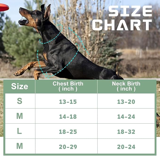 No Pull Dog Harness for Large Dogs, Adjustable No Choke Pet Vest with Dog Leash Fit Smart Reflective Pet Walking Harness for Training Easy Control Soft Handle Green L