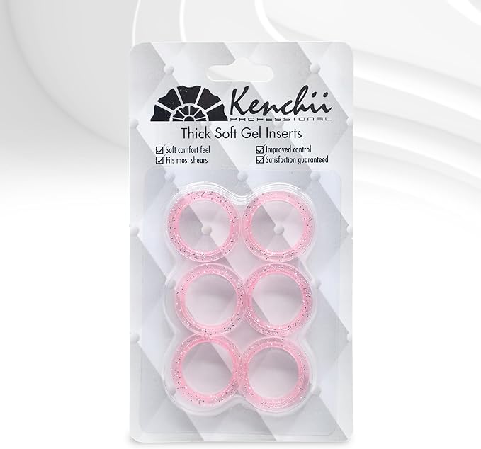 Kenchii Extra Soft Premium Shear Finger Ring Inserts - Thick, Quality Comfort. Elevate Your Grooming Experience with Precision and Style in Multiple Colors