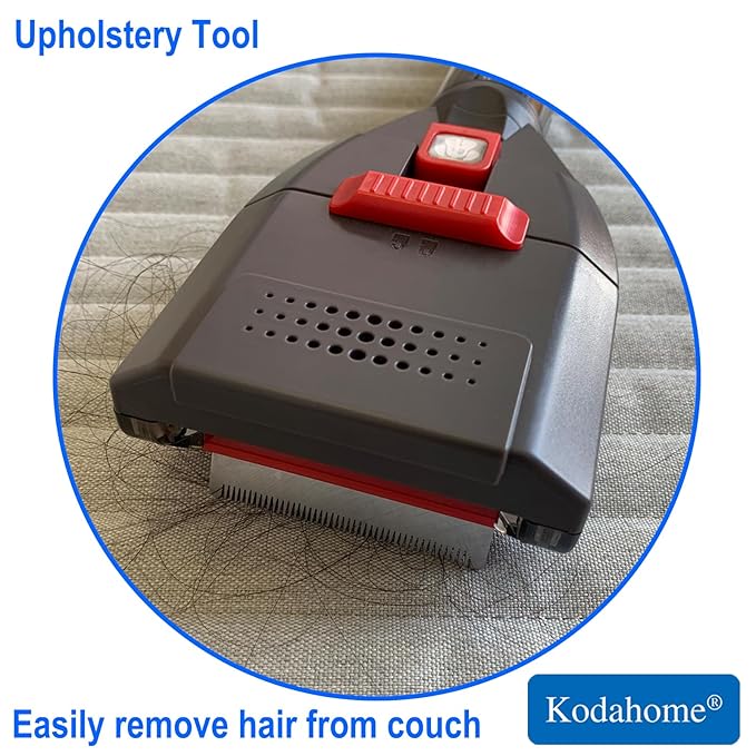 Pet Shedding Brush Vacuum Attachment, Grooming Tool Kit for Most Vacuums, Cat Dog Hair Deshedding Groomer with Extension Hose and Universal Adapters