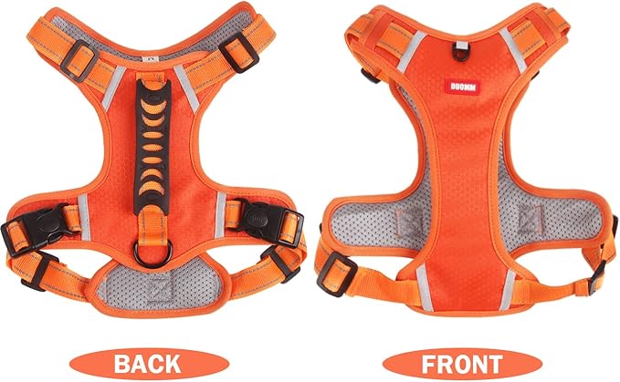 No Pull Dog Harness Reflective No Choke Pet Padded Vest Harness for Small Medium Large Dogs,Breathable Heavy Duty Dog Walking Harness with Easy Control Handle for Outdoor Training Running