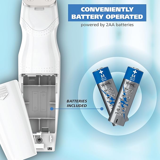 Wahl Yelp-Free Battery-Operated Dog Trimmer for Grooming – Ideal for Detail Trimming Face, Paws, & Ears for Dog Hair Removal - Model 3026955