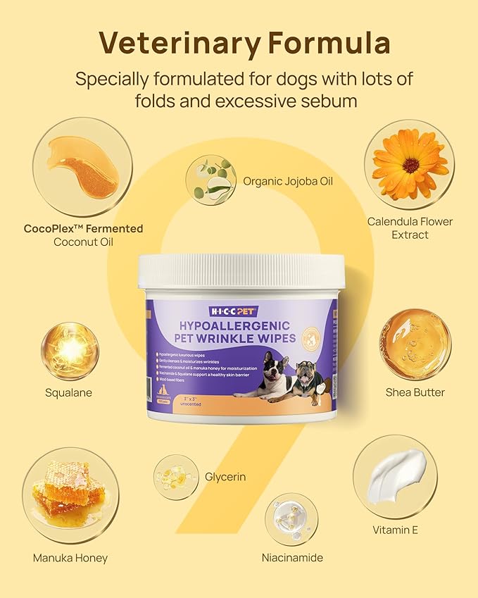 HICC PET Wrinkle Wipes 100 Count - VINE8