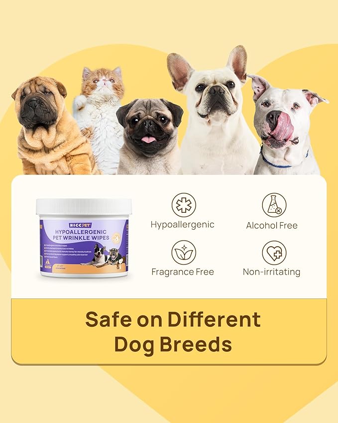 HICC PET Wrinkle Wipes 100 Count - VINE8